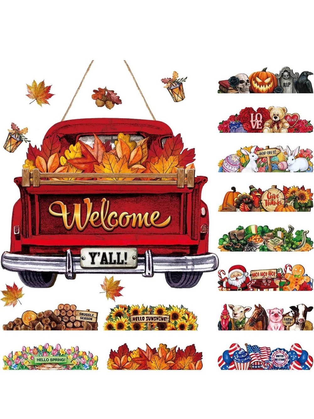 Interchangeable Welcome sign